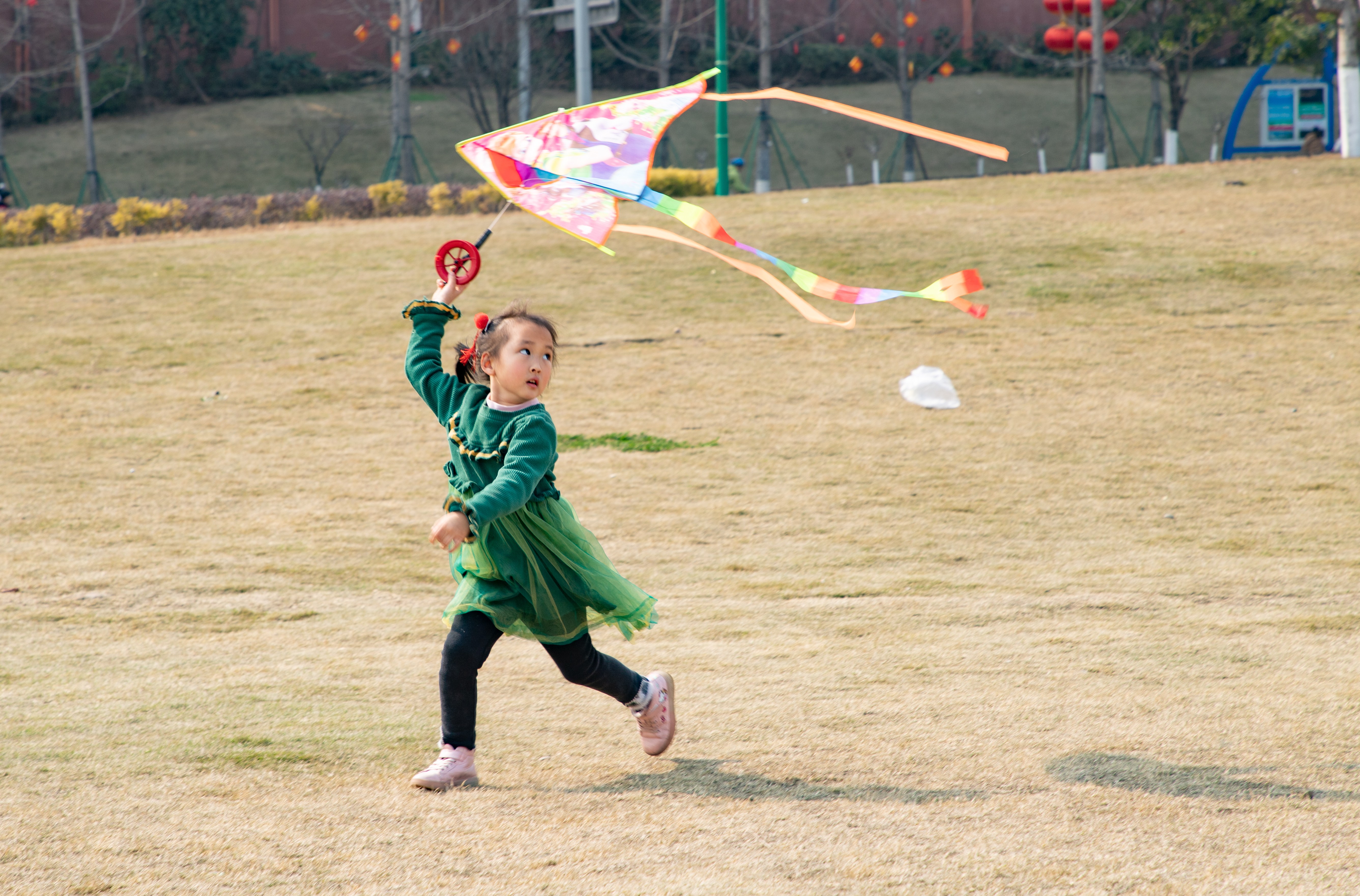 忙趁春风放纸鸢