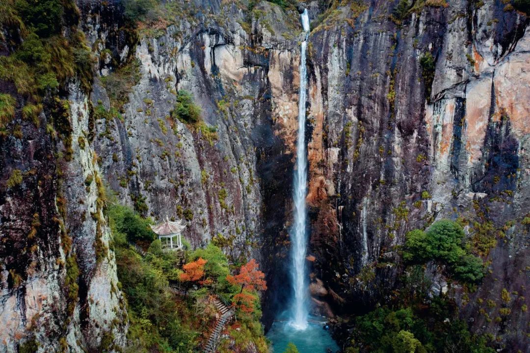 永嘉百丈瀑风景区图片