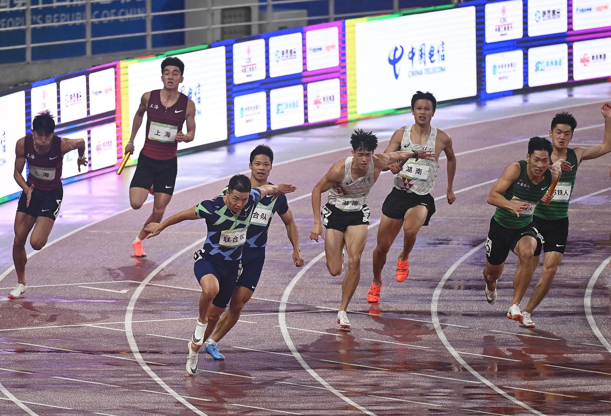 (全运会)田径——男子4x100米接力决赛赛况(5)