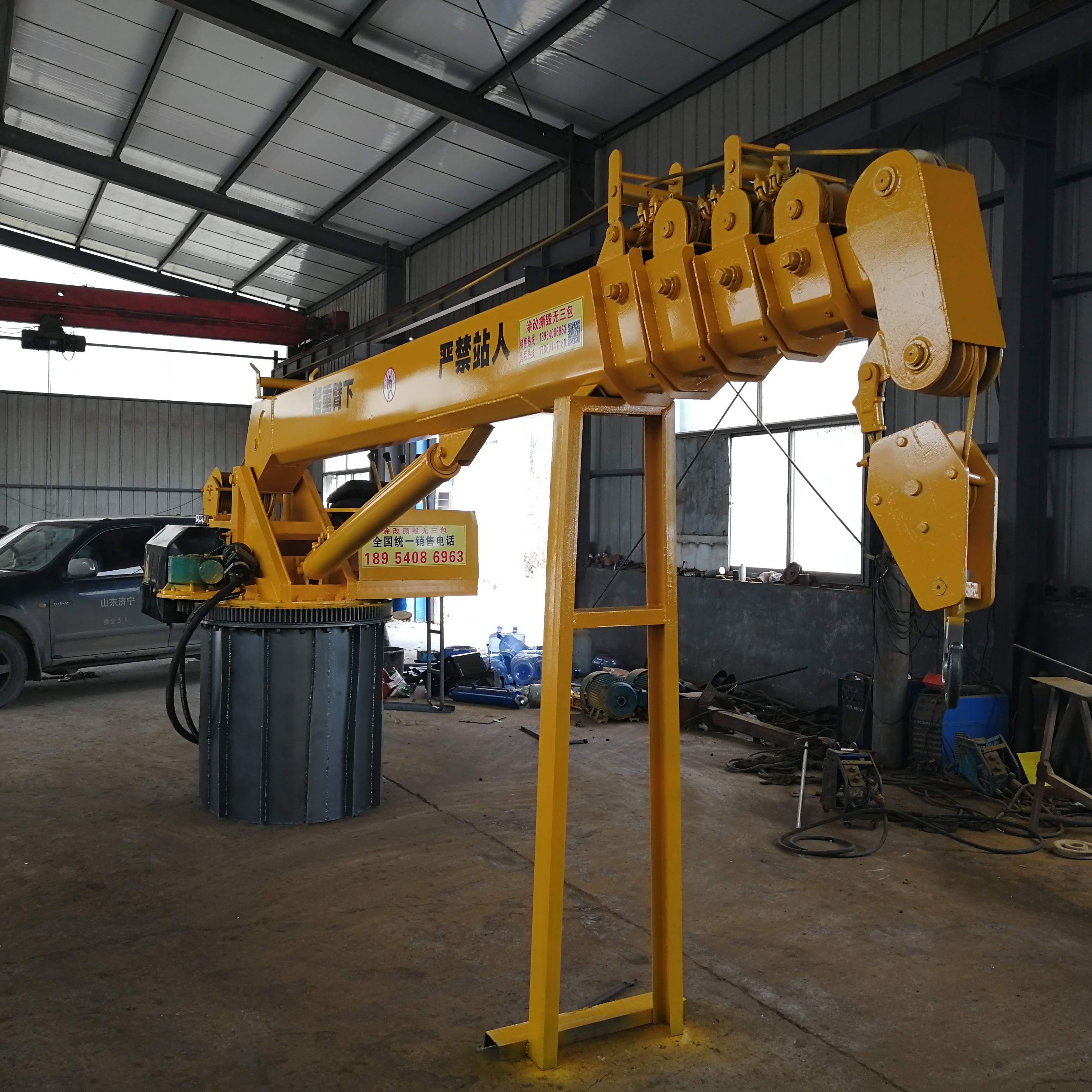 2吨-35吨船吊定制工厂船用吊机码头港口液压伸缩甲板吊无尾吊