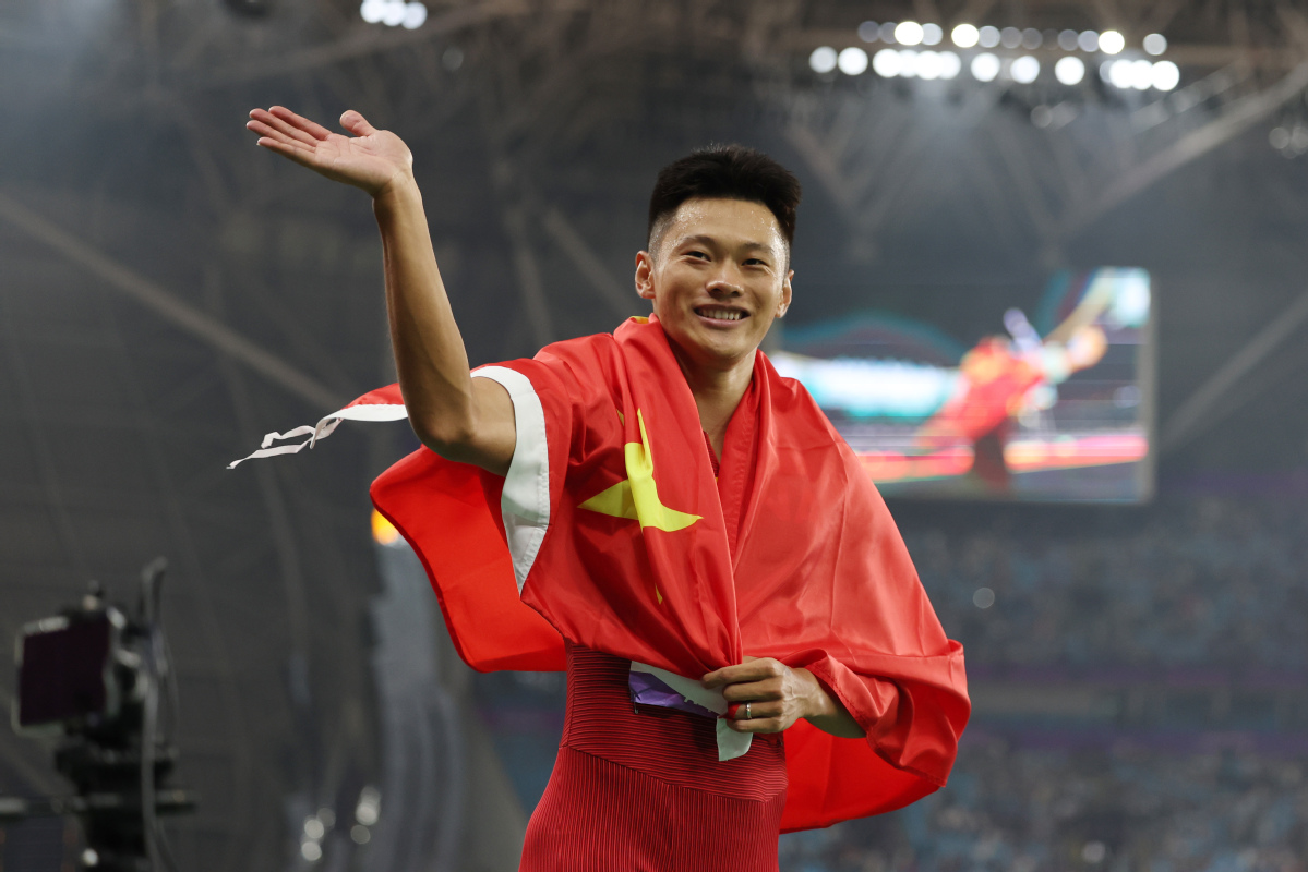 杭州亚运会丨中国选手谢震业获得男子100米冠军