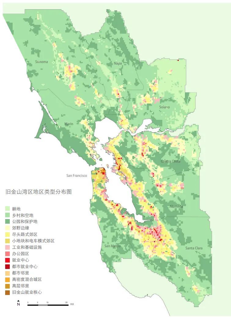 旧金山湾区地图中文版图片