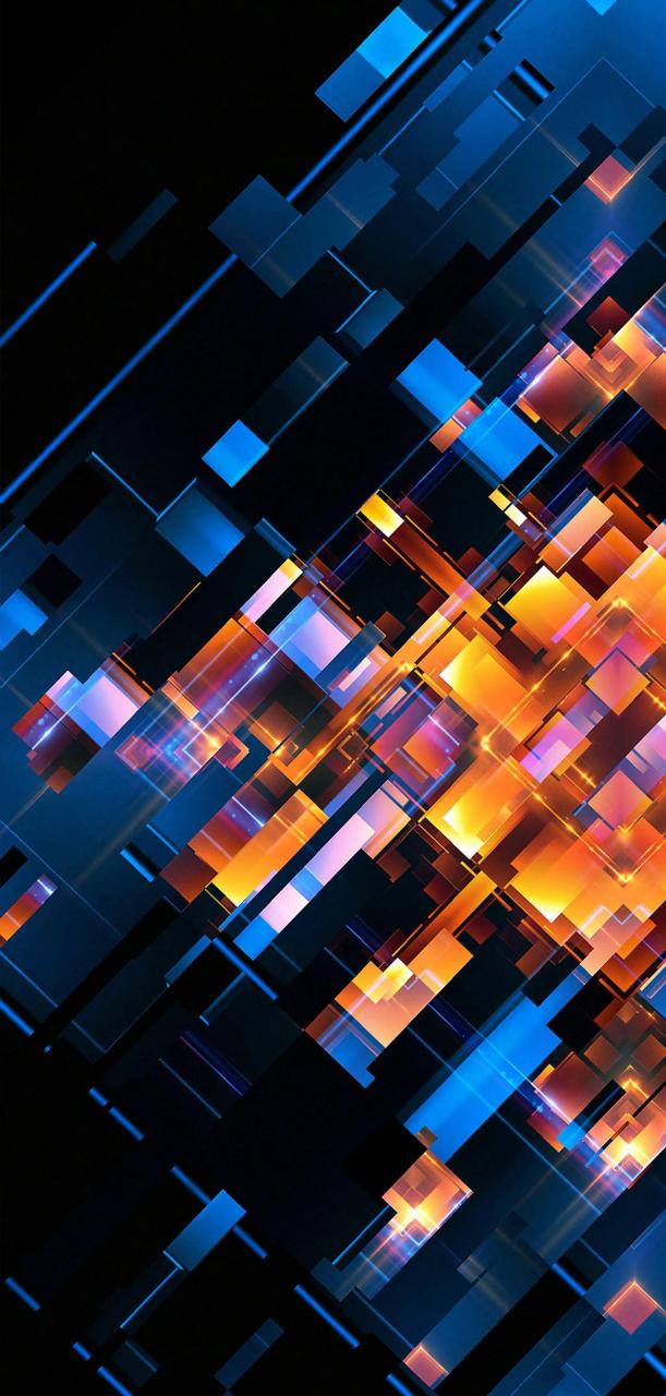 4k壁纸:四维空间的色彩几何壁纸.#手机壁纸