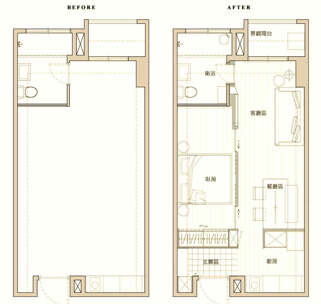 45平米小户型,巧妙设计打造温馨家居