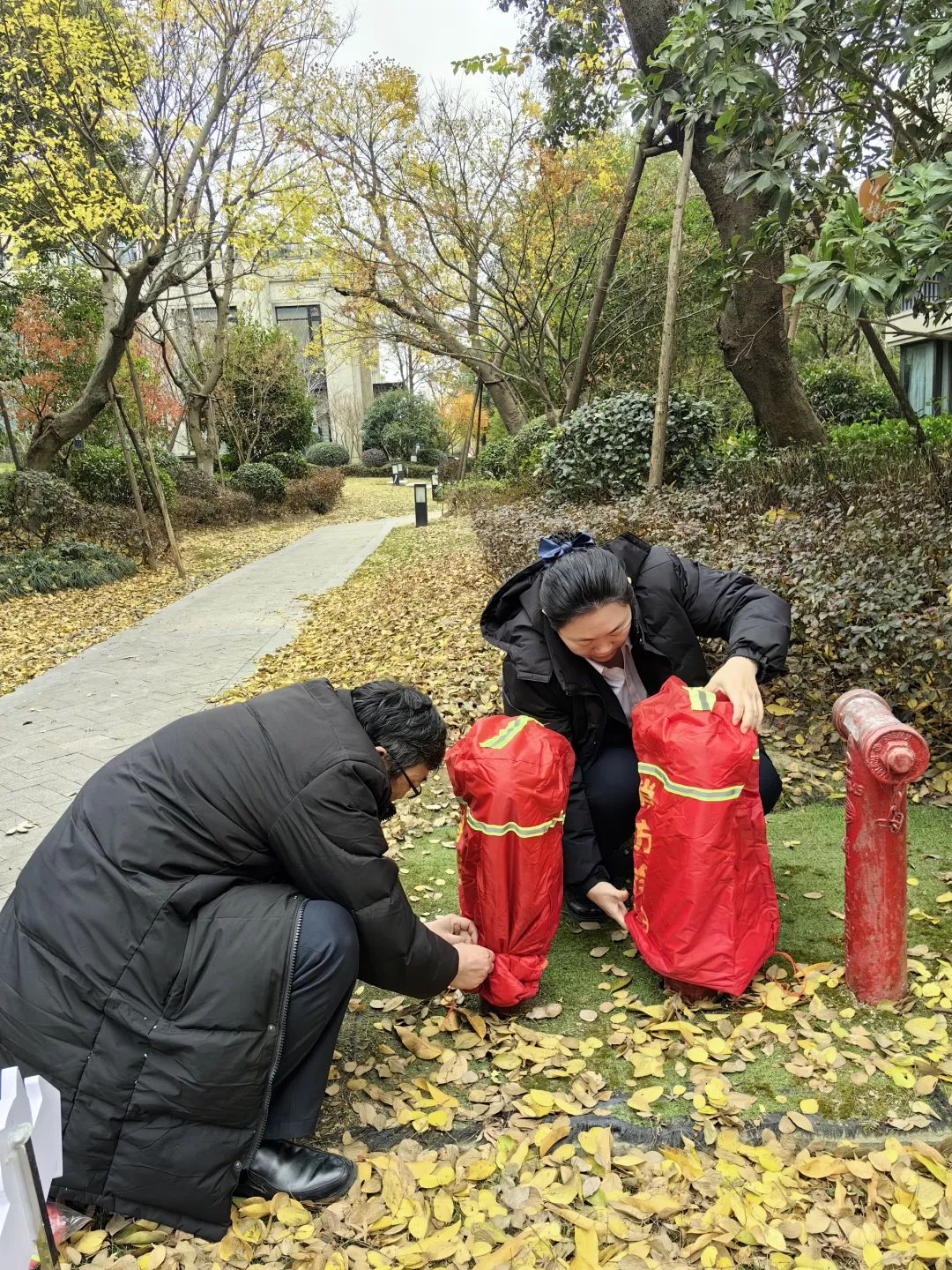 寒潮來襲閔行築起溫暖防線