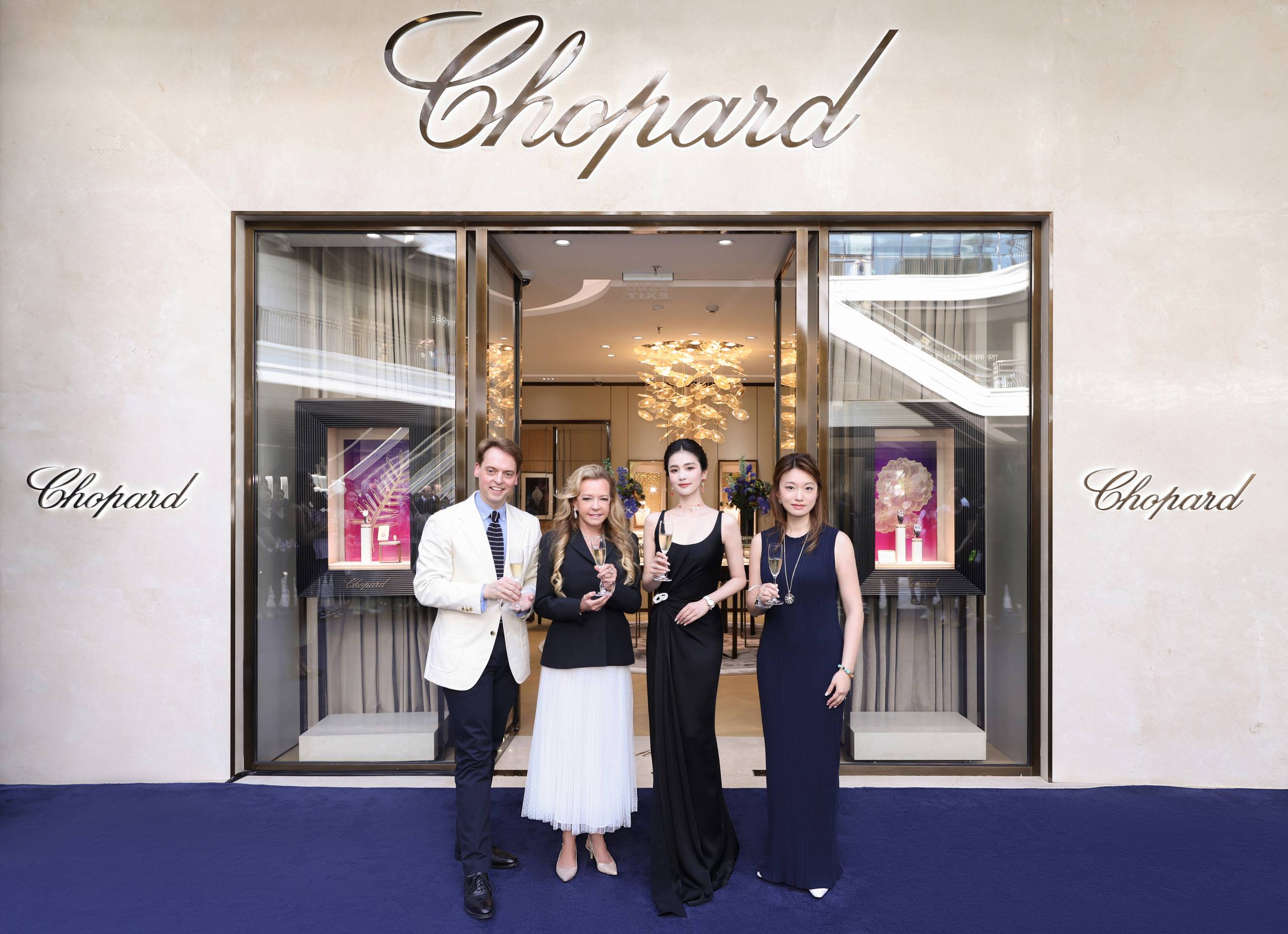 chopard萧邦上海前滩太古里精品店璀璨揭幕,白鹿亮相开幕典礼
