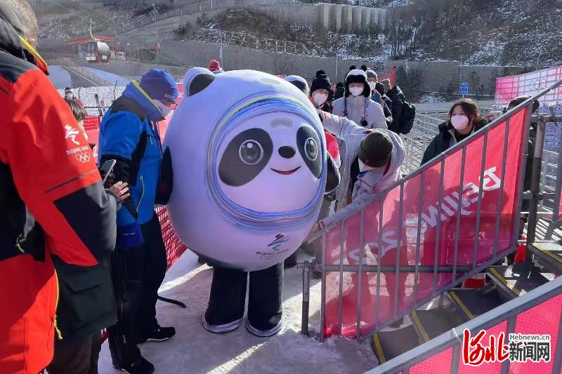 冰墩墩滑雪项目图片图片