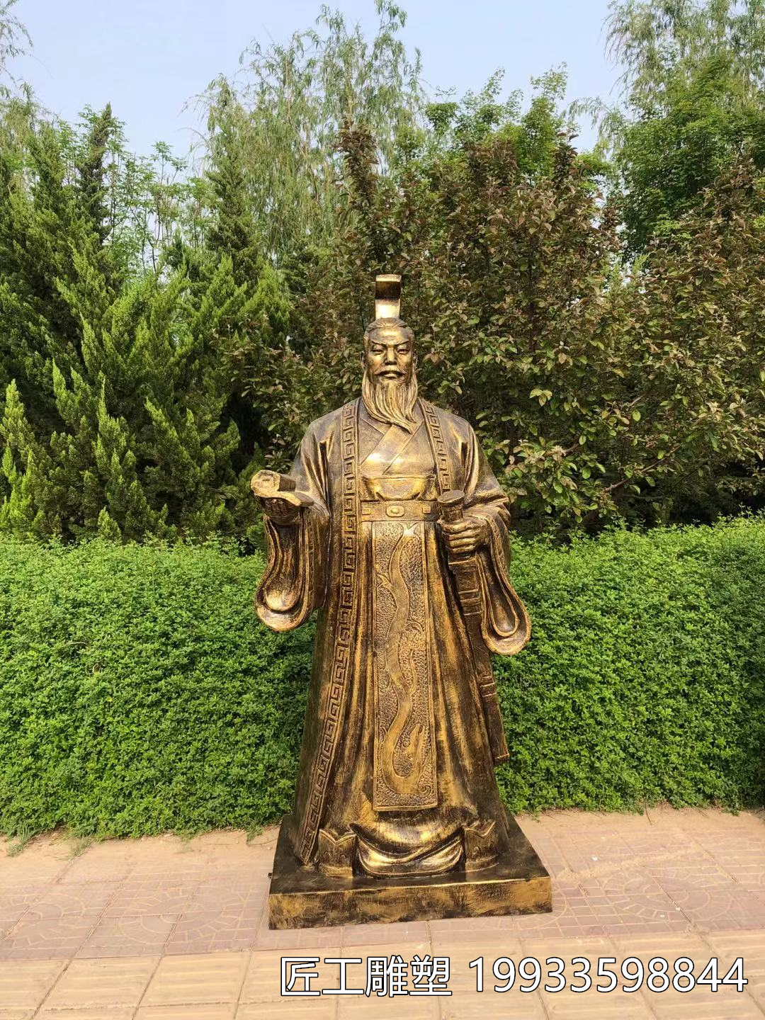皇帝炎帝蚩尤雕塑 玻璃钢三皇五帝雕塑 历史人物