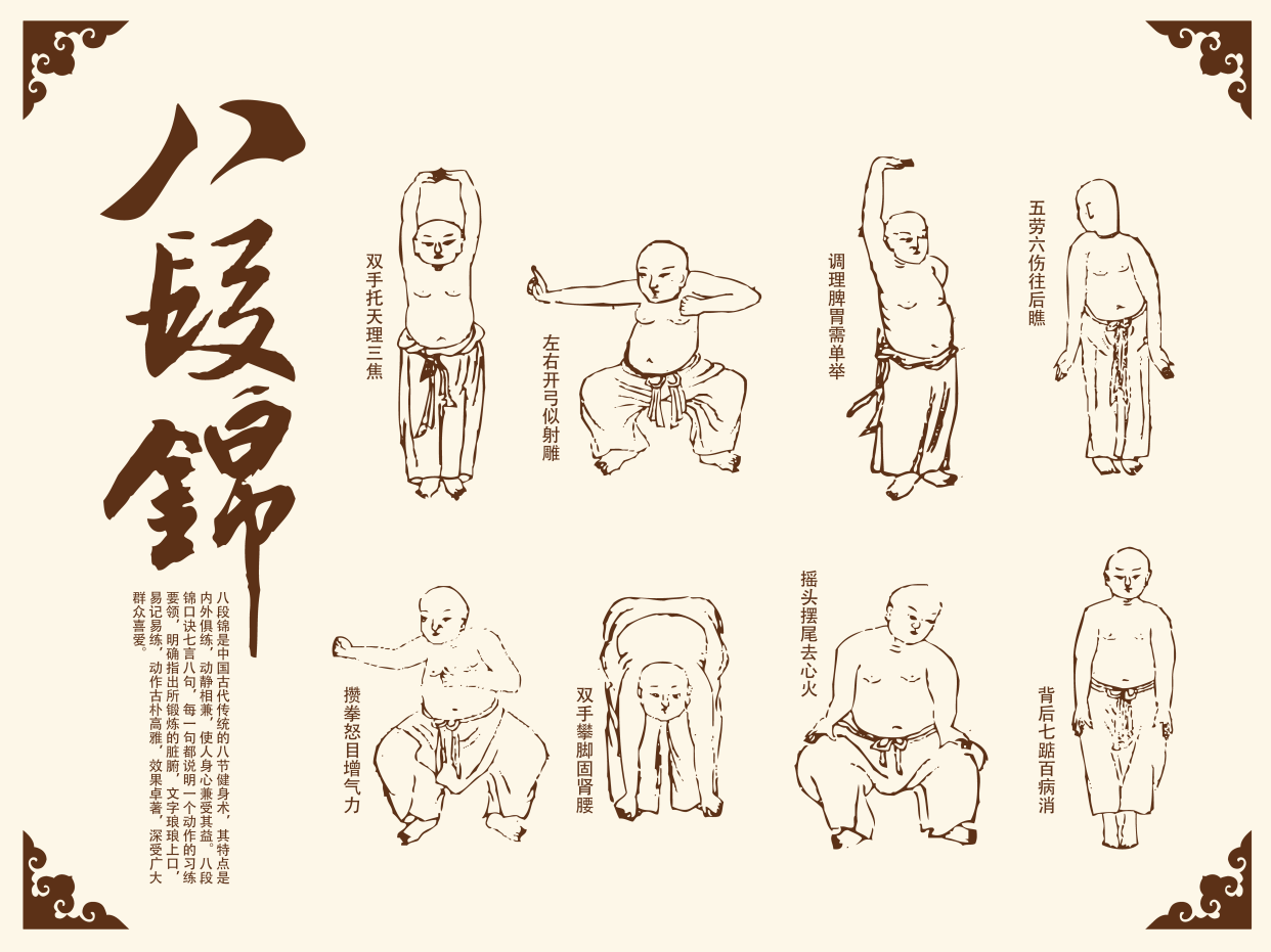 八段锦动作和口诀要领