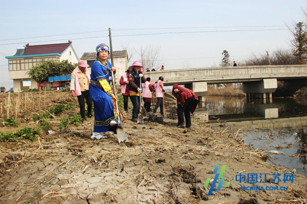 东台市南沈灶镇拉开今春植树造林序幕