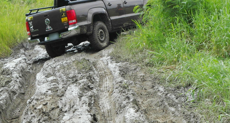 当你驾车行驶泥泞道路时应如何安全驾驶