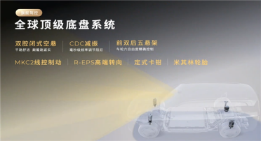 零跑D19底盘配备凌波微步主动预瞄系统：过坑不入坑