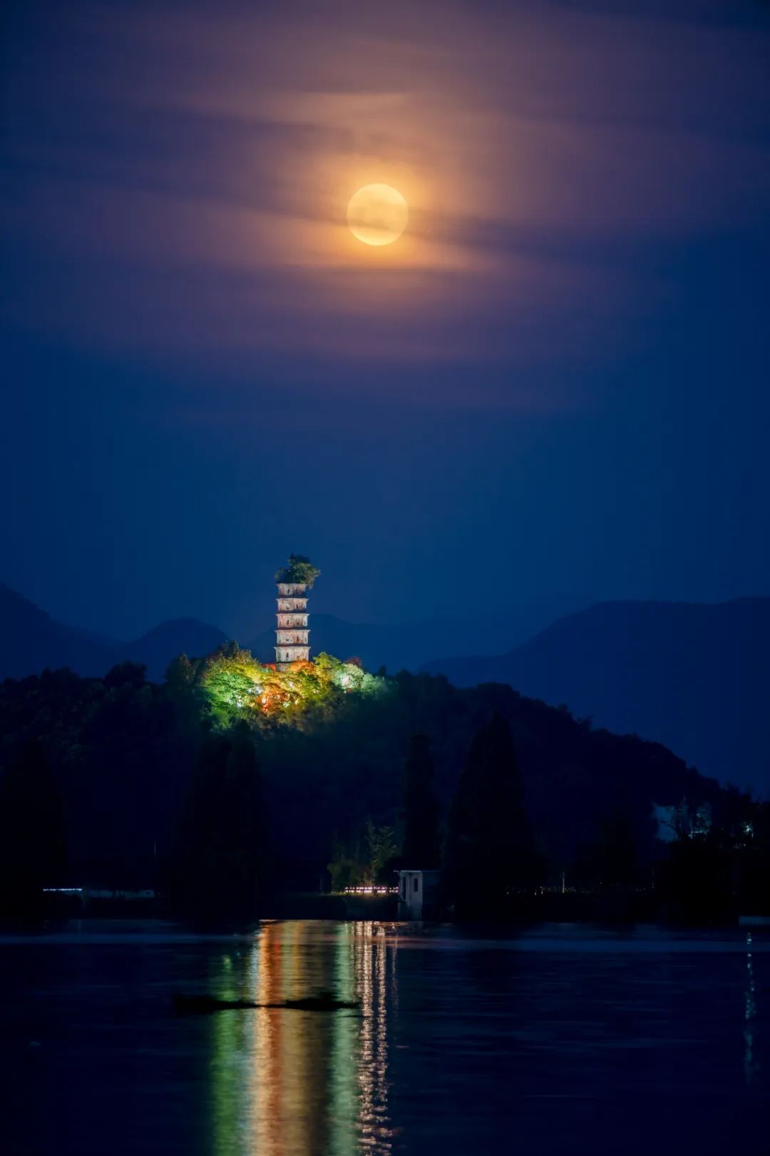 中秋月夜美景图片图片