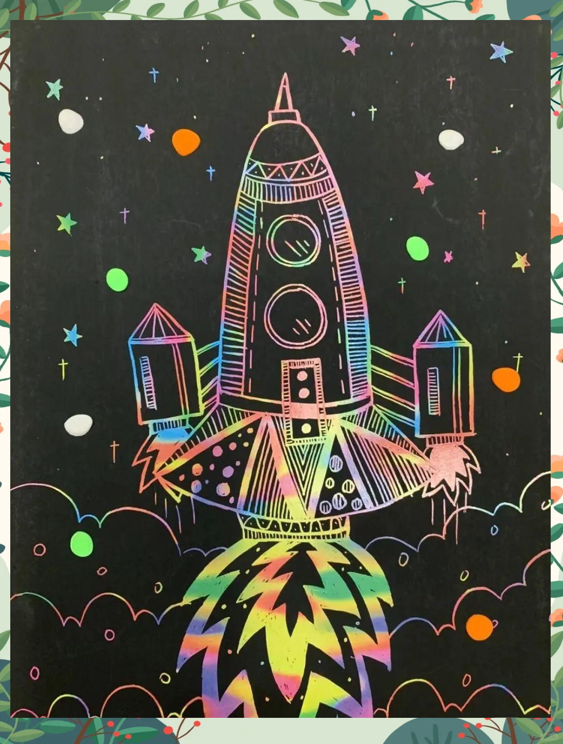 儿童创意刮画探索