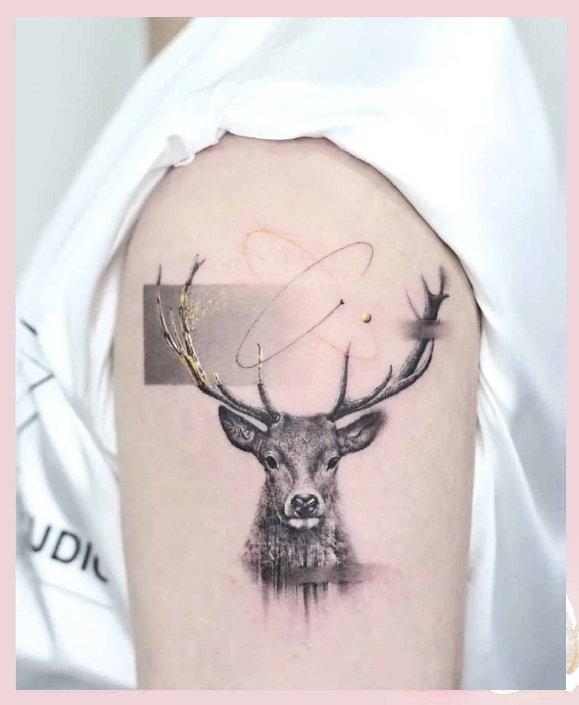 鹿头纹身的吉祥寓意,东西方文化中的幸运象征