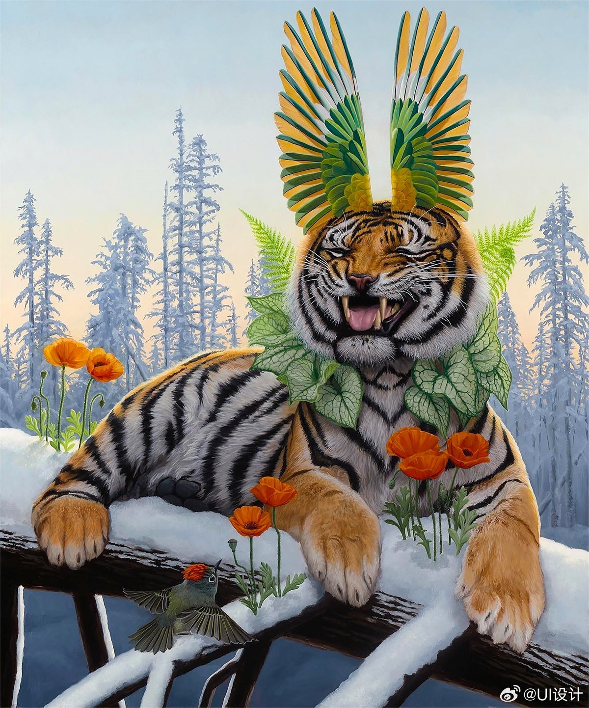 复杂精美动植物插画作品欣赏