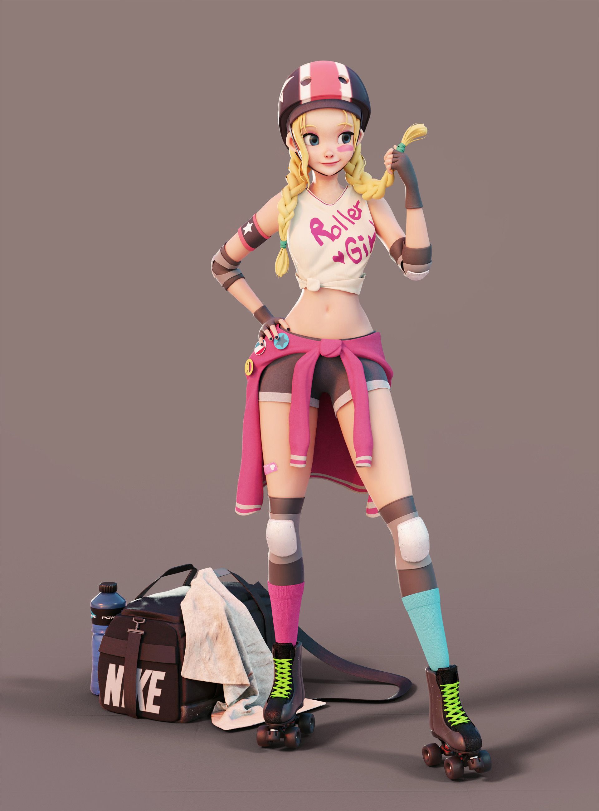 3d人物建模,未成年人学习模型