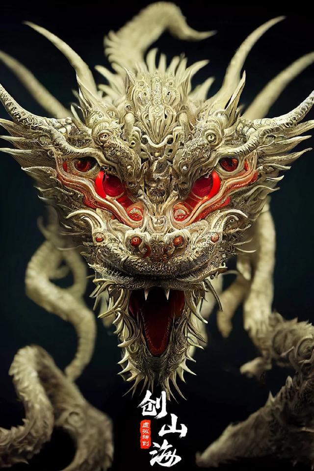 山海经高清中国龙头