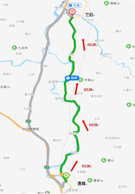 g25长深高速庆元→龙泉有封闭施工,s36龙浦高速相应分流