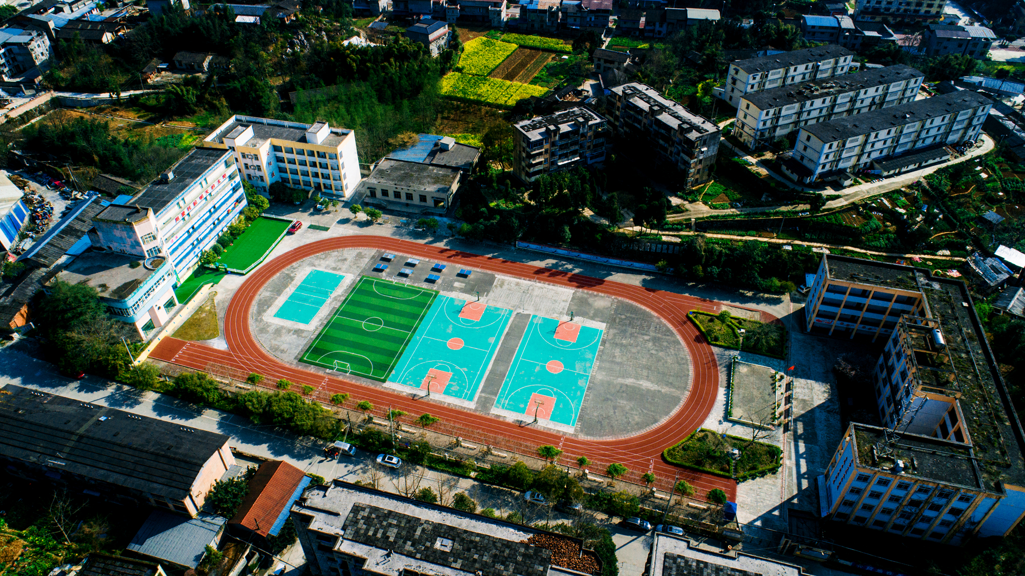 航拍|江油含增镇:通口河畔的"三线"小城