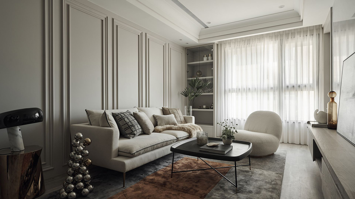 分享一个四口之家的杏色装修,显贵又不俗气,越看越舒服