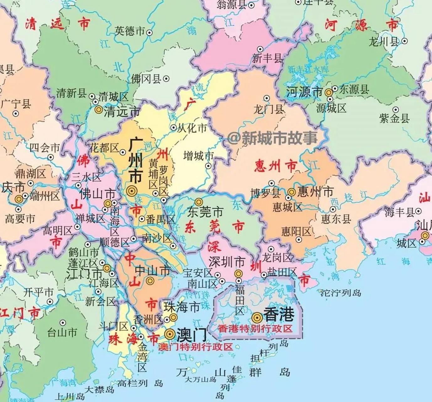 珠海,看着面积小,其实一点也不小,整个珠江口分布的岛屿几乎都归了