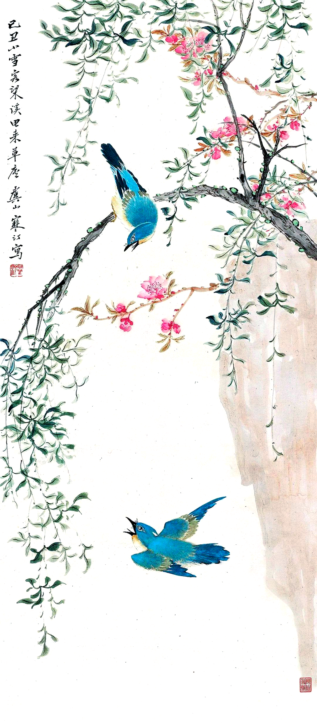 多位国画大师笔下的春柳,展现婀娜多姿的诗情画意