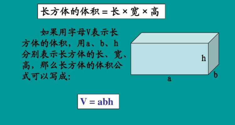 长方体的容积