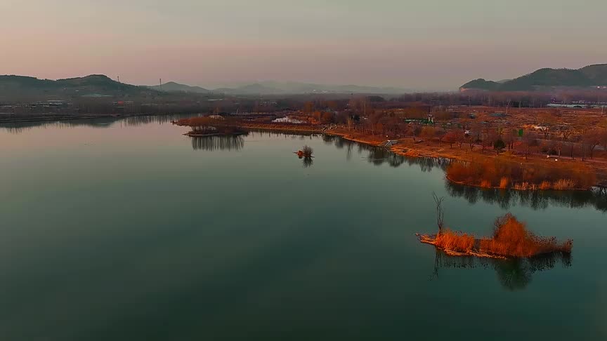 沂南汶河湿地公园图片