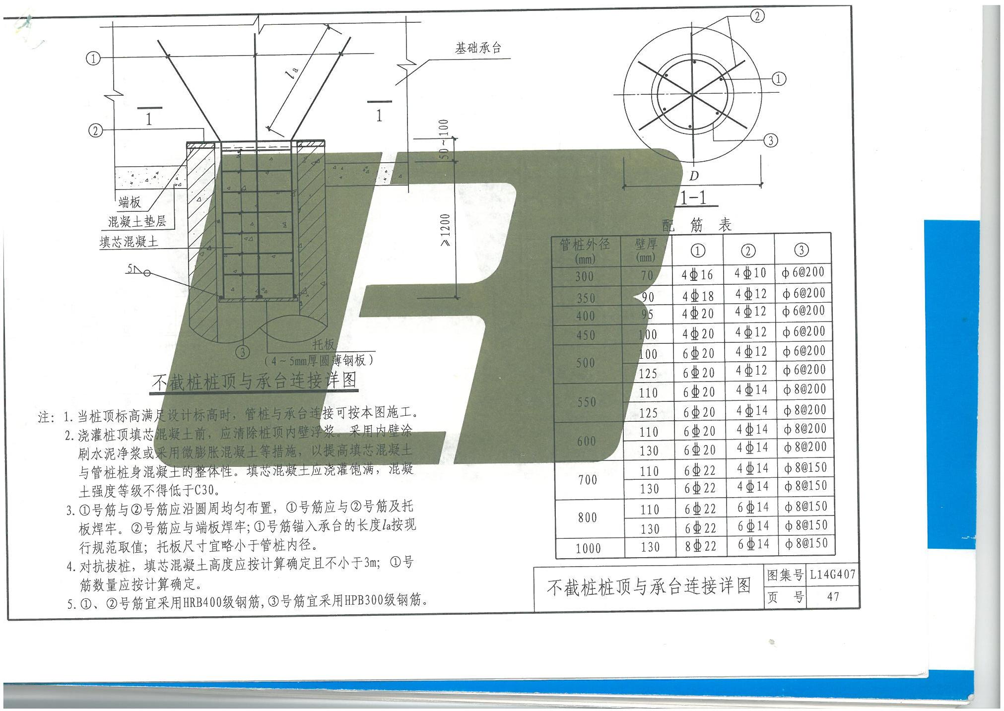 l14g407预应力混凝土管桩图集