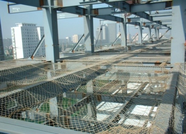 钢结构工程施工现场安全防护措施之水平安全网