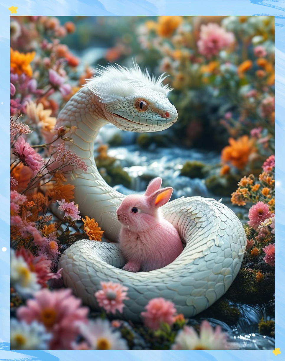 蛇与兔的完美结合:探寻持续富裕的智慧之道