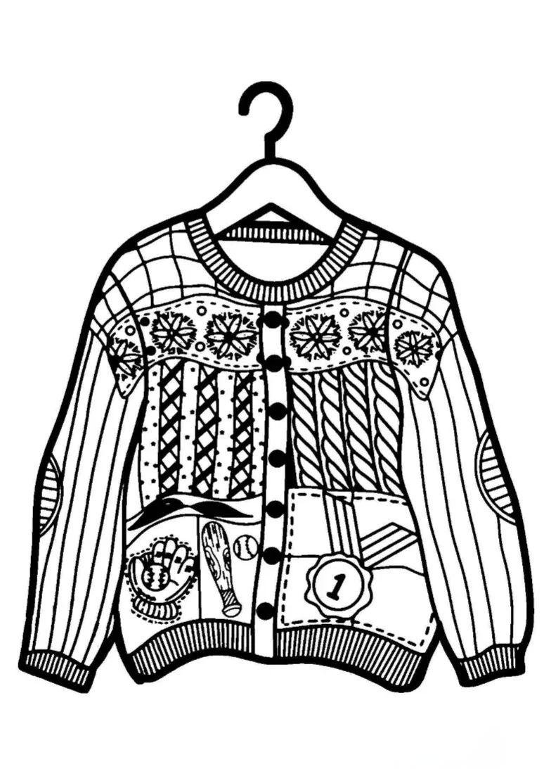 毛衣绘画素材与参考作品精选