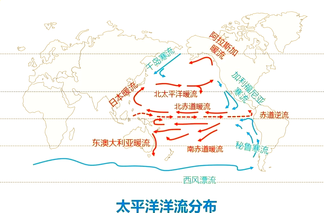 高中地理洋流习题(高中地理洋流分布图简图记忆)  第1张