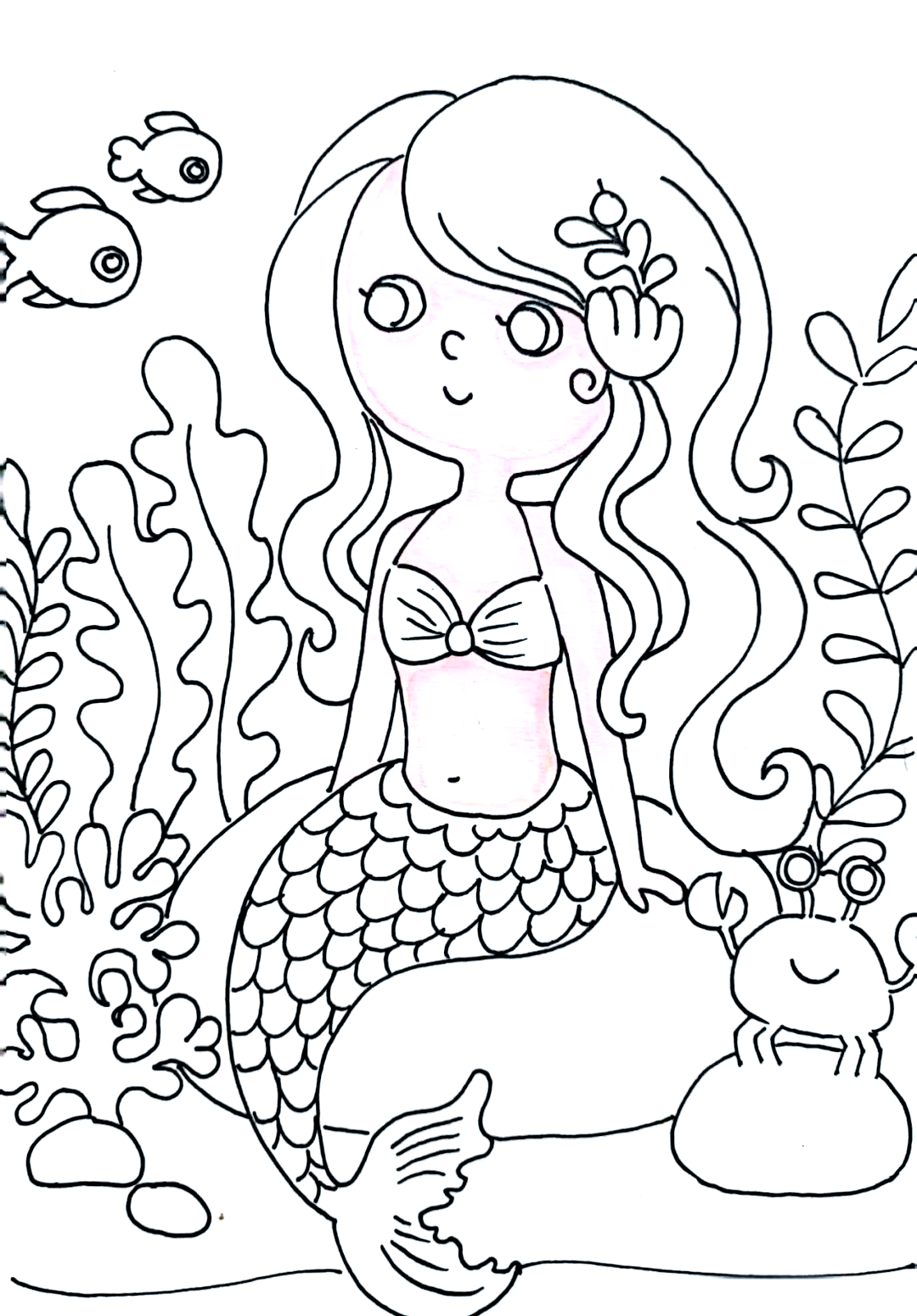 美人鱼主题绘画课程,孩子们的创意无限