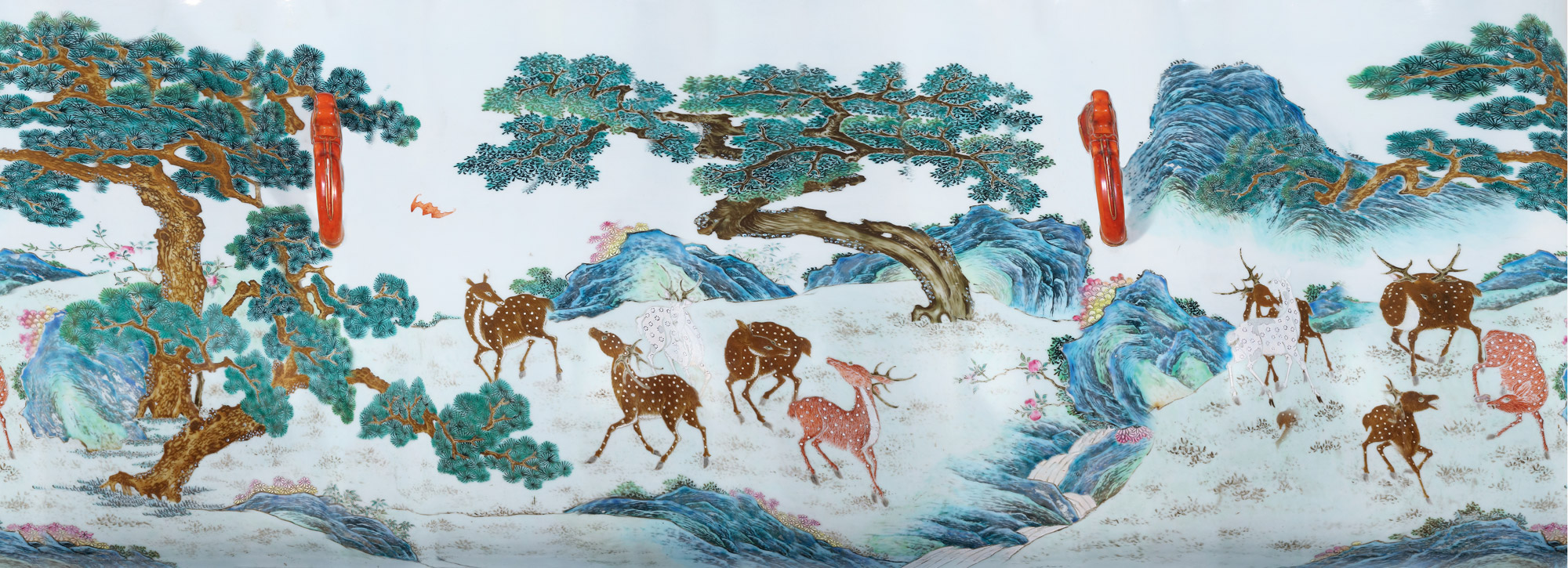 清乾隆 洋彩百鹿尊赏析!