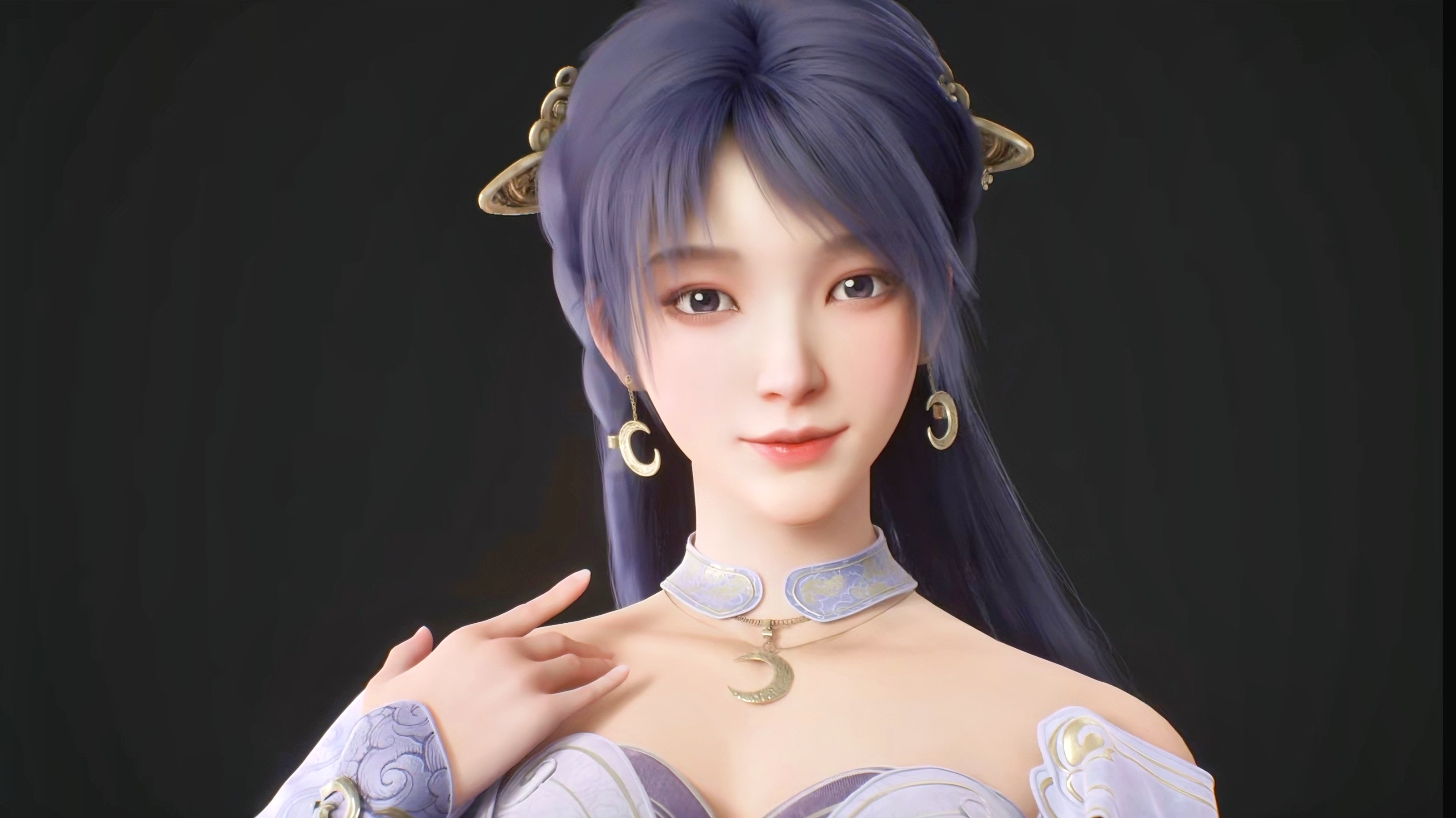 《遮天》动漫:女主姬紫月蛇精脸建模,已出场美女你最喜欢哪个?