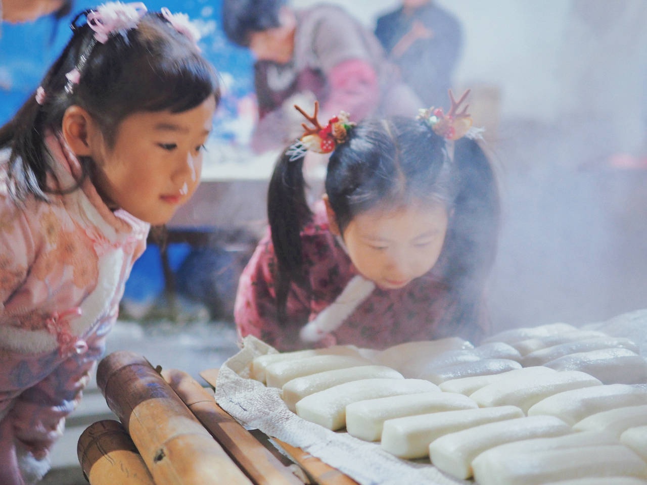 埭溪镇中心幼儿园 吃年糕 年年高