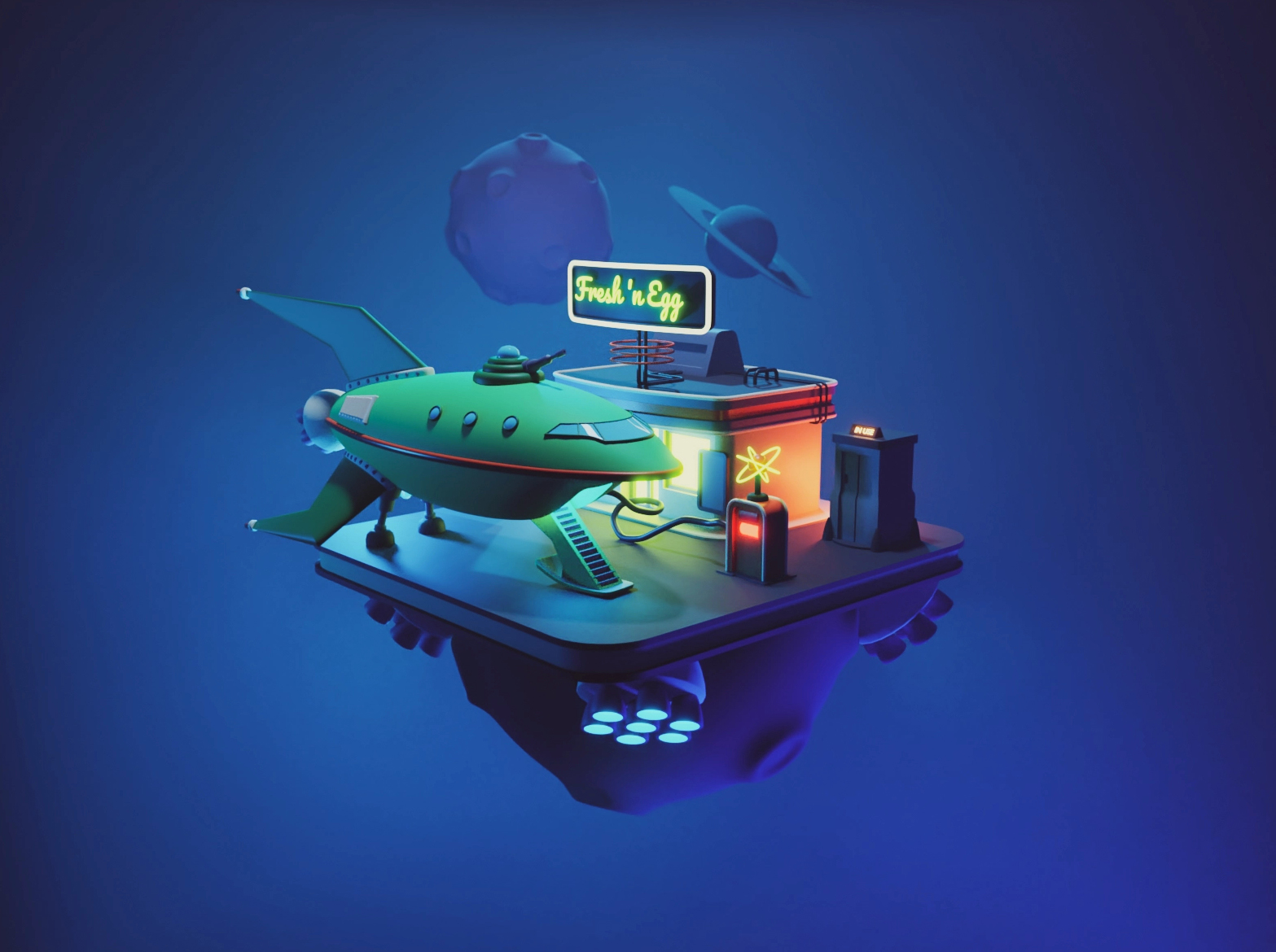 2.5d插画设计!氛围感