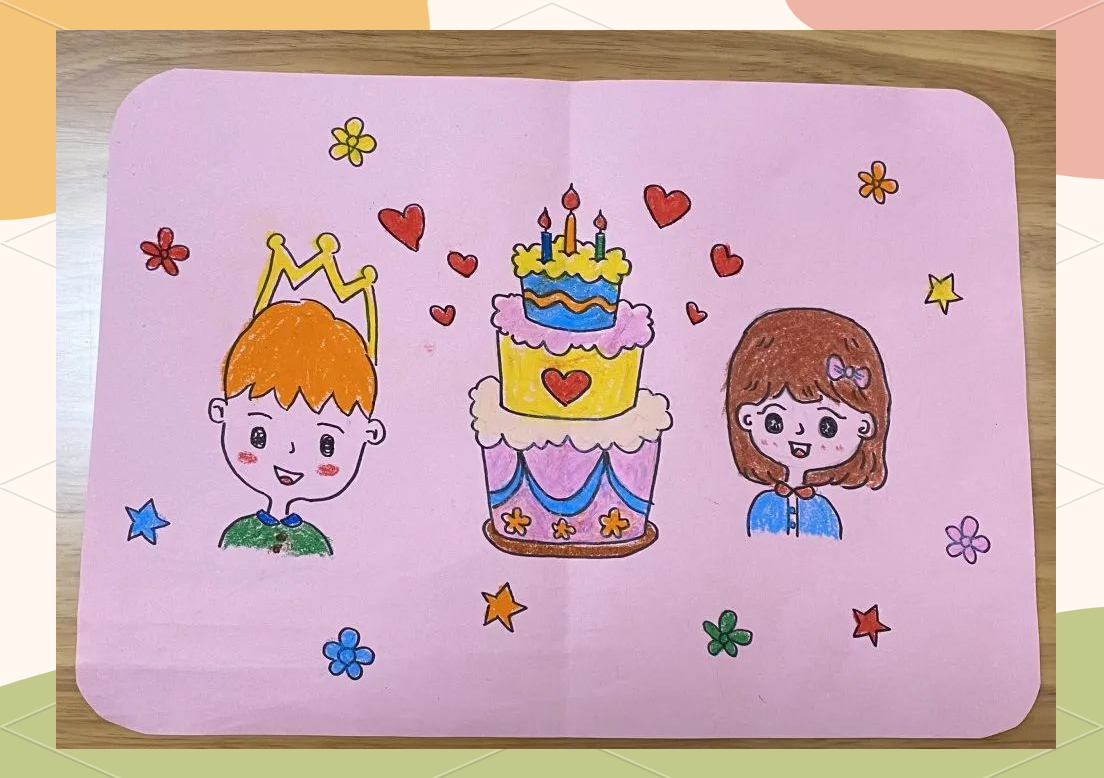 小朋友动手制作生日贺卡,表达真挚祝福