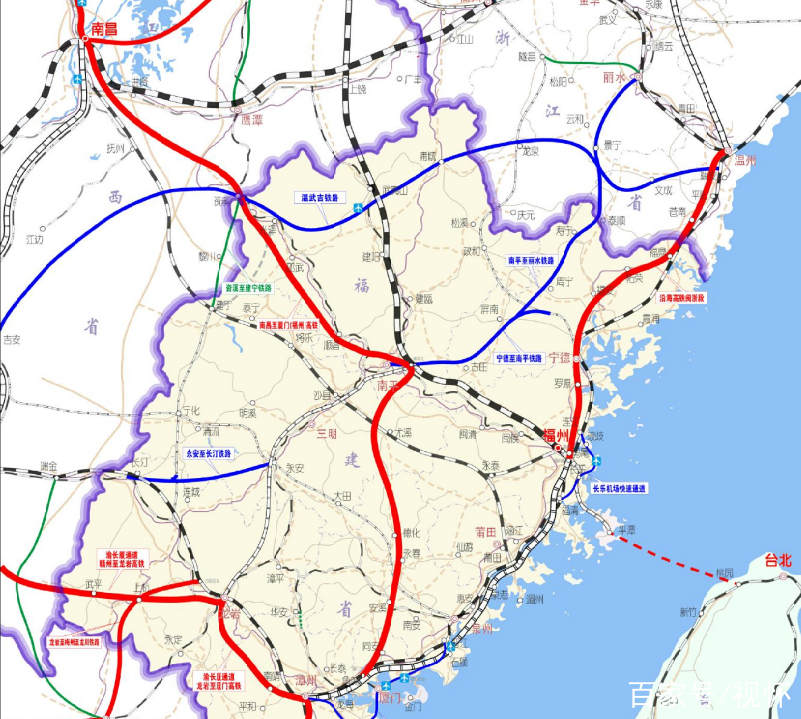 2021年福建鐵路建設提到4條高鐵,其中2條的進度有望取得突破