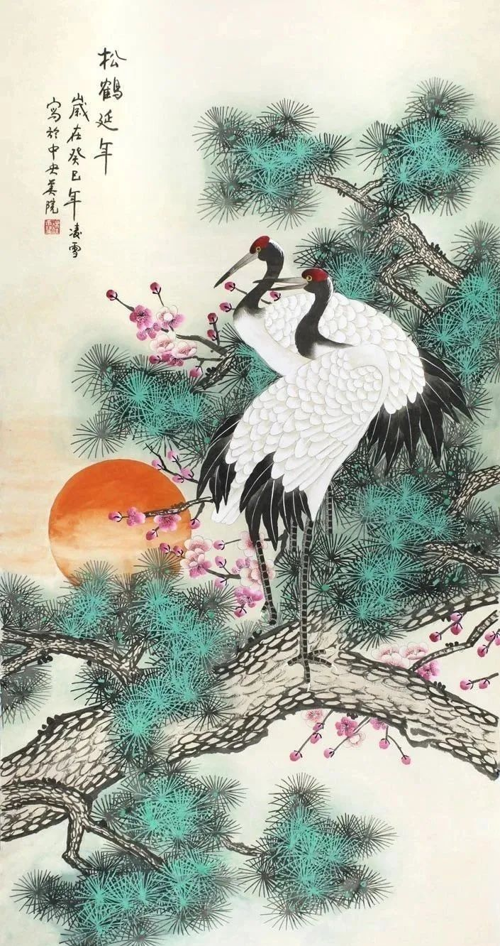 松鹤图:探寻每一幅画背后的独特故事