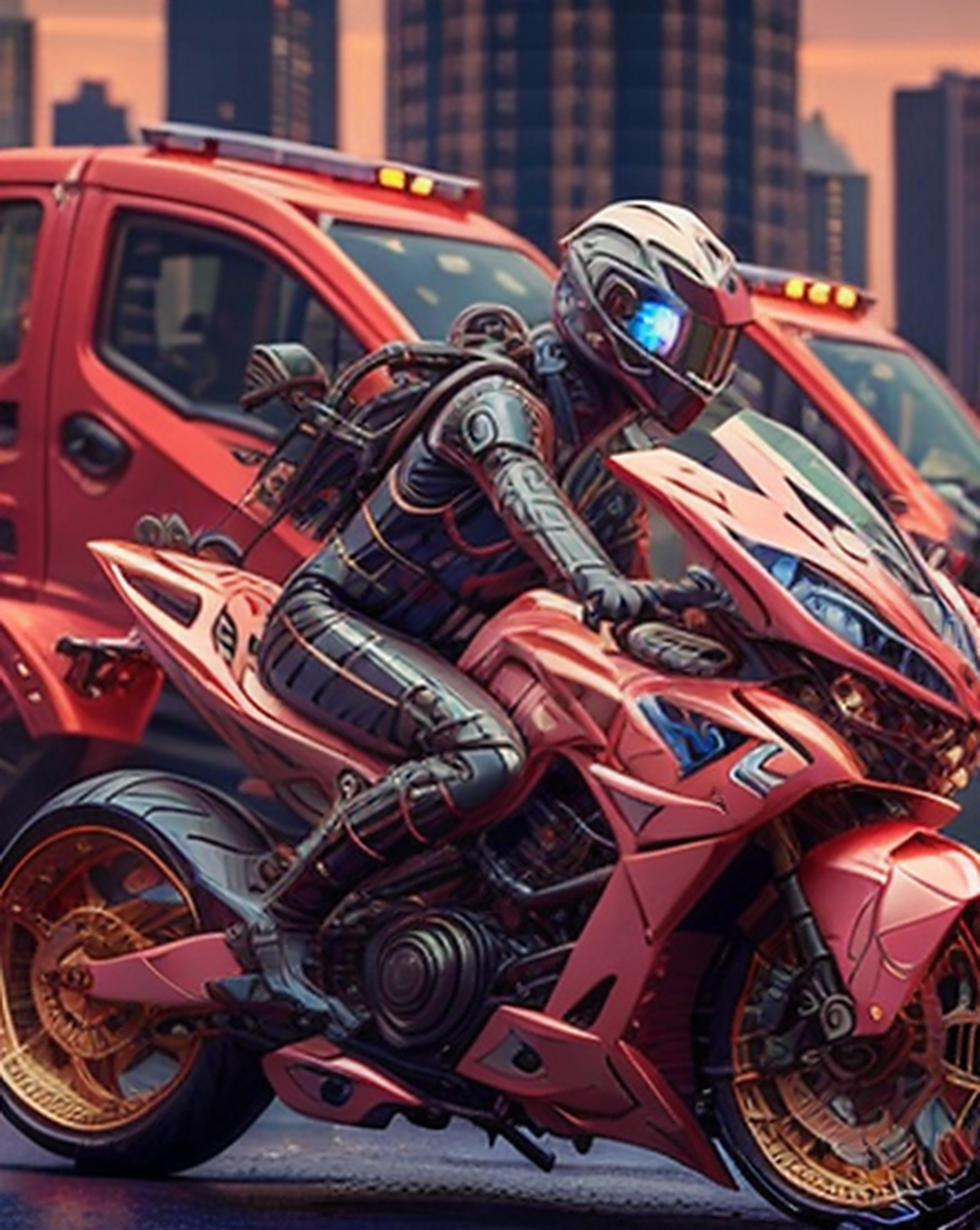 最近网上突然看到了很多赛博朋克风的机车小姐姐,真实飒出了天际,其中