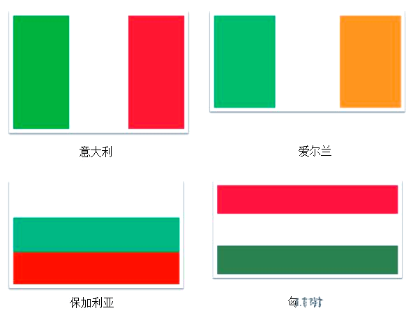 三色中的白色替换为黄色,并进行一些