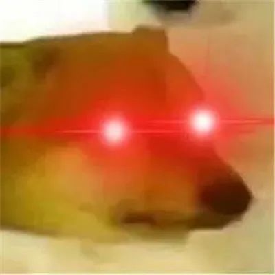 潮图表情包:红眼就像x光线一样让人看透一切