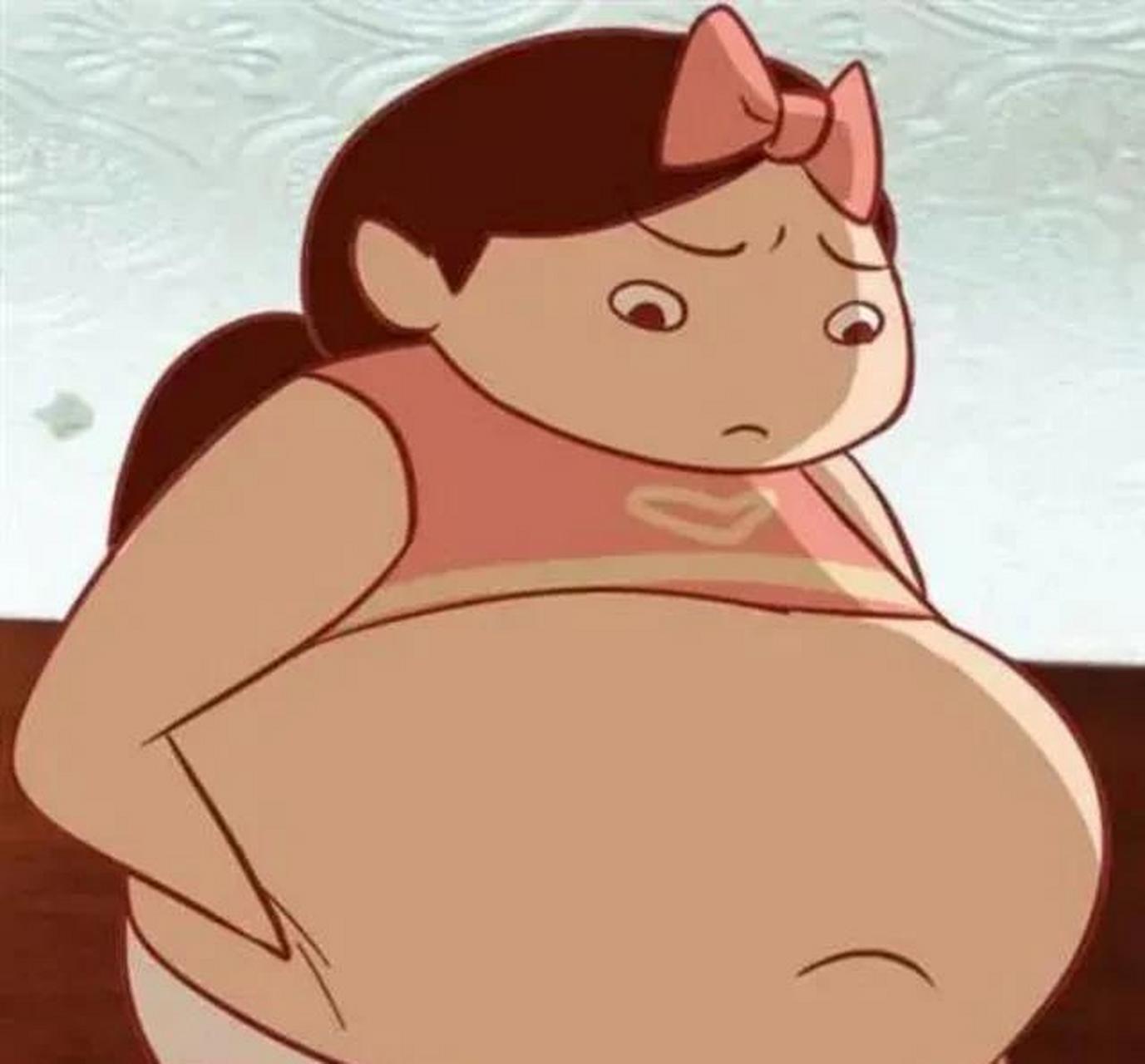 女胖子的大肚子动漫图片