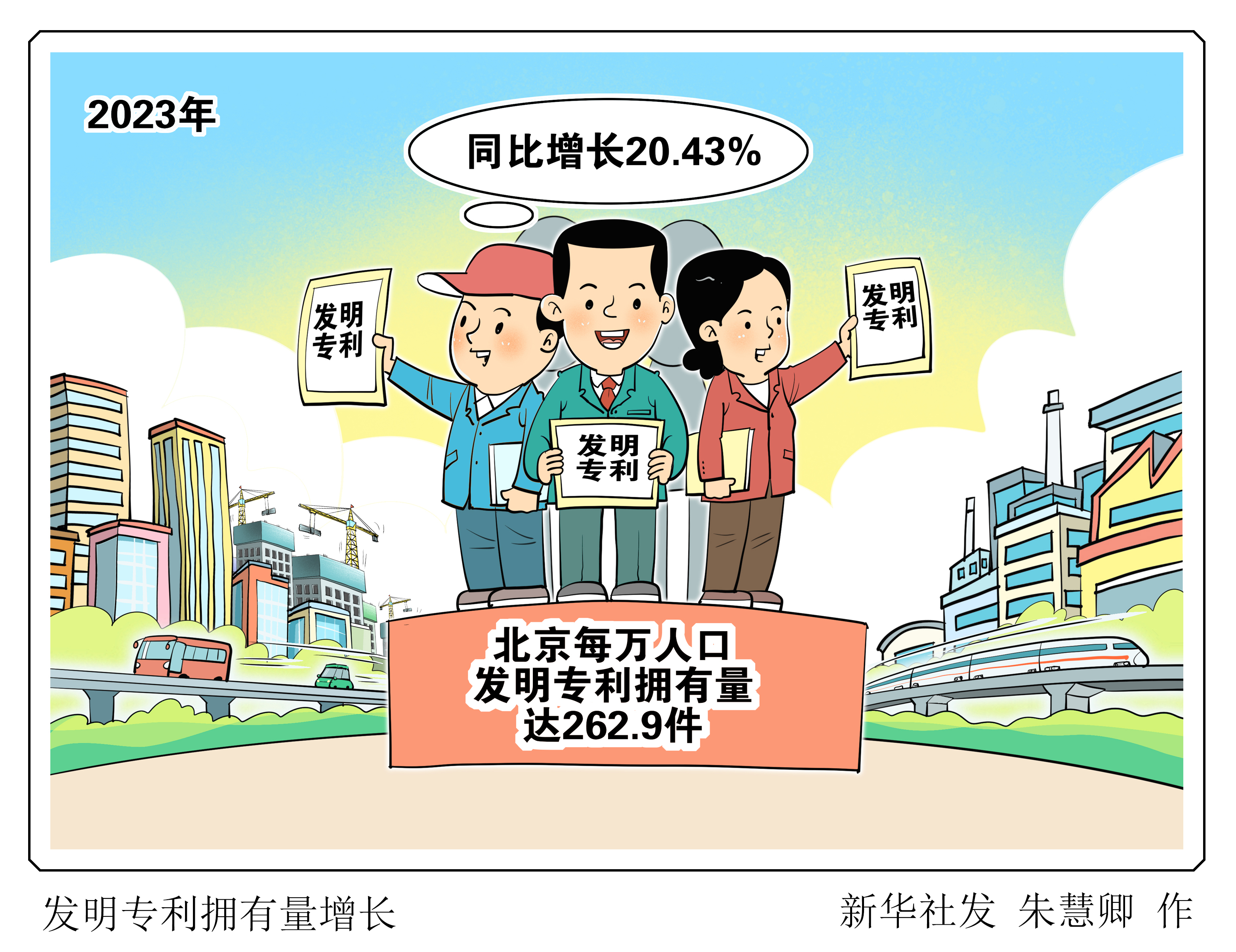 (图表·漫画)发明专利拥有量增长