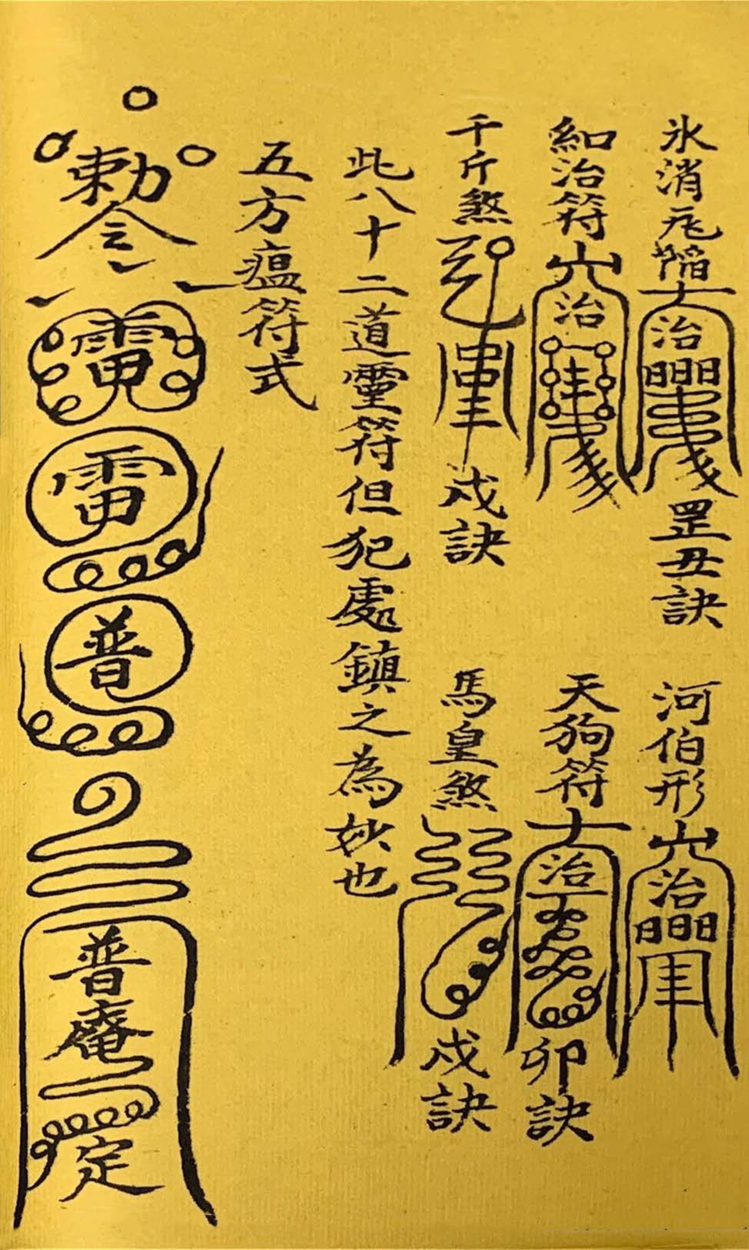 道教古籍 终南秘本五雷镇