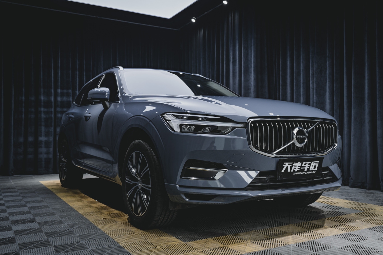 沃尔沃xc60 车身改色atp水泥灰(深)天津车匠