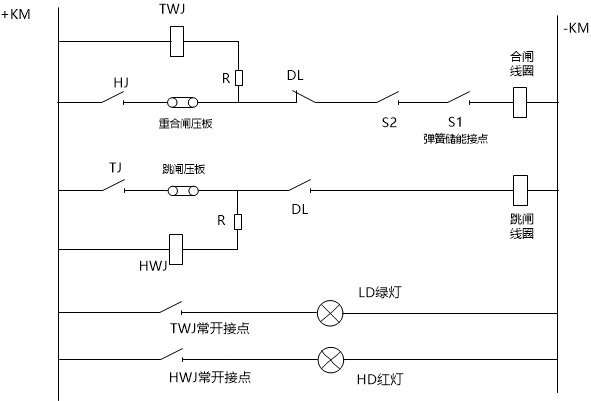 变电站控制回路原理图图片